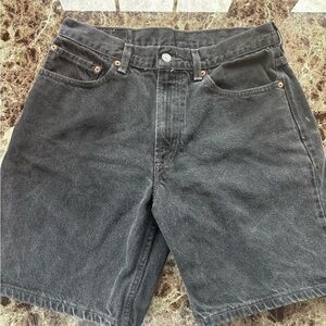 Levi's Dark Black Jean Shorts